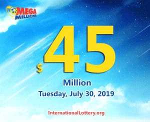 Mega Millions 奖池在2019年7月30日提升至4500万美元。