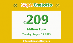 SuperEnalotto 猜奖金达到2.09亿欧元，越来越火热！