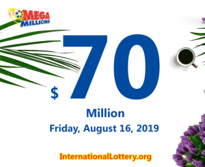 2019 年 8 月 13 日 Mega Millions 结果：
